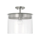 Semi-Flush Mts. Drum Shade by Capital Lighting ( 65 | 246812BN Mason ) 