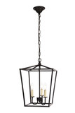 Foyer/Hall Lanterns Open Frame by Elegant Lighting ( 173 | LD6008D12BK Maddox ) 