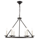 Mid. Chandeliers Candle by Elegant Lighting ( 173 | LD6010D26BK Maine ) 
