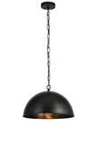 Pendants Metal Shade by Elegant Lighting ( 173 | LD6013D15BK Merce ) 