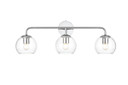 Bathroom Fixtures Three Lights by Elegant Lighting ( 173 | LD7321W28CH Genesis ) 
