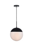 Pendants Glass Down by Elegant Lighting ( 173 | LD6038BK Eclipse ) 