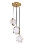 Mini Pendants 3 Light Cluster by CWI Lighting ( 401 | 1153P16-3-169 Da Vinci ) 