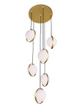 Pendants Multi-port/Cascade by CWI Lighting ( 401 | 1153P24-6-169 Da Vinci ) 