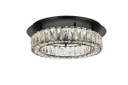 Flush Mounts Cage Style by Elegant Lighting ( 173 | 3503F18BK Monroe ) 