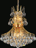 Mid. Chandeliers Glass Down by CWI Lighting ( 401 | 8012P20G Princess ) 
