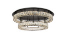 Flush Mounts Cage Style by Elegant Lighting ( 173 | 3503F33L2BK Monroe ) 