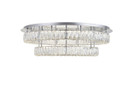 Flush Mounts Glass Down by Elegant Lighting ( 173 | 3503F33L2C Monroe ) 
