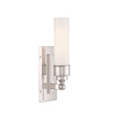 Sconces Single Glass by Crystorama ( 60 | WLX-301-PN Wilcox ) 