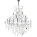 Large Chandeliers Candle by CWI Lighting ( 401 | 8318P60C-49 (Clear)-A Maria Theresa ) 
