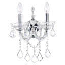 Sconces Double Candle by CWI Lighting ( 401 | 8318W12C-2 (Clear) Maria Theresa ) 