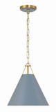 Pendants Metal Shade by Crystorama ( 60 | XAV-B8301-VG-BL Xavier ) 