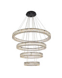 Mid. Chandeliers Glass Down by Elegant Lighting ( 173 | 3503G41BK Monroe ) 