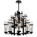 Mid. Chandeliers Glass Up by CWI Lighting ( 401 | 9827P30-12-101-A Sierra ) 