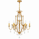 Mid. Chandeliers Candle by CWI Lighting ( 401 | 9836P28-6-125 Electra ) 
