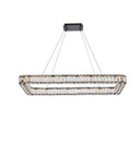 Linear/Island Ring/Halo by Elegant Lighting ( 173 | 3504D42L1BK Monroe ) 
