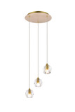 Mini Pendants 3 Light Cluster by Elegant Lighting ( 173 | 3505D12G Eren ) 