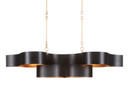 Linear/Island 4 Light + by Currey and Company ( 142 | 9000-0853 Grand Lotus Collection ) 