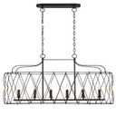 Linear/Island 4 Light + by Crystorama ( 60 | ZUC-A9037-EB-GA Zucca ) 