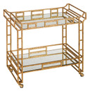 Furniture Wine Cabinet/Bar Cart by Currey and Company ( 142 | 4217 Odeon Gold Bar Cart ) 