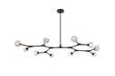 Linear/Island 4 Light + by Elegant Lighting ( 173 | 3508D56BK Zayne ) 