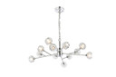 Mid. Chandeliers Glass Up by Elegant Lighting ( 173 | 3509D35C Graham ) 
