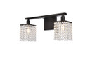 Bathroom Fixtures Two Lights by Elegant Lighting ( 173 | LD7008BK Phineas ) 