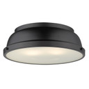Flush Mounts Bowl Style by Golden ( 62 | 3602-14 BLK-BLK Duncan ) 