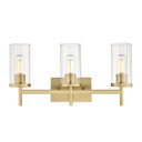 Bathroom Fixtures Three Lights by Golden ( 62 | 7011-BA3 BCB-CLR Winslett ) 