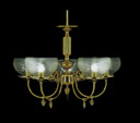 Mid. Chandeliers Glass Up by Framburg ( 8 | 7525 PB Chancery ) 