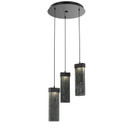 Mini Pendants 3 Light Cluster by Hammerton Studio ( 404 | CHB0042-03-MB-SG-C01-L3 Parallel ) 