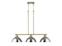Linear/Island 3 Light Bar by Golden ( 62 | 3602-3LP AB-CH Duncan ) 