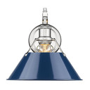 Sconces Directional/Cylinder by Golden ( 62 | 3306-1W CH-NVY Orwell ) 