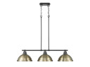 Linear/Island 3 Light Bar by Golden ( 62 | 3602-3LP BLK-AB Duncan ) 