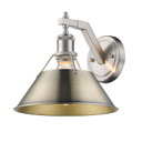 Sconces Metal by Golden ( 62 | 3306-1W PW-AB Orwell ) 