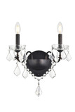 Sconces Double Candle by Elegant Lighting ( 173 | V2015W2DB/RC St. Francis ) 