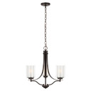 Mini Chandeliers Glass Shade by Generation Lighting ( 1 | 3137303EN3-710 Elmwood Park ) 