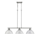 Linear/Island 3 Light Bar by Golden ( 62 | 3602-3LP PW-WH Duncan ) 