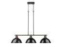 Linear/Island 3 Light Bar by Golden ( 62 | 3602-3LP RBZ-BK Duncan ) 