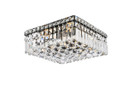 Flush Mounts Glass Down by Elegant Lighting ( 173 | V2032F12BK/RC Maxime ) 
