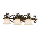 Bathroom Fixtures Three Lights by Golden ( 62 | 8063-BA3 BUS Heartwood ) 