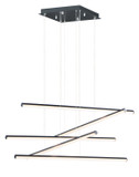 Large Chandeliers Geometric/Linear by ET2 ( 86 | E21375-BK Hover ) 