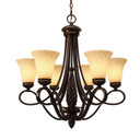 Mid. Chandeliers Glass Up by Golden ( 62 | 8106-6 CDB Torbellino ) 