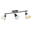 Semi-Flush Mts. Directional by Golden ( 62 | 3602-3SF BLK-WHT Duncan ) 