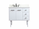 Plumbing Bath Chests/Vanities by Elegant Lighting ( 173 | VF48036MWH-BS Cyrus ) 