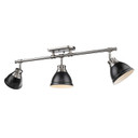 Semi-Flush Mts. Directional by Golden ( 62 | 3602-3SF PW-BLK Duncan ) 