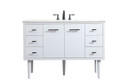 Plumbing Bath Chests/Vanities by Elegant Lighting ( 173 | VF48048MWH Cyrus ) 