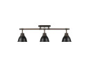 Semi-Flush Mts. Directional by Golden ( 62 | 3602-3SF RBZ-BLK Duncan ) 