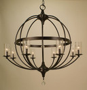 Large Chandeliers Candle by Framburg ( 8 | 1078 BN Compass ) 