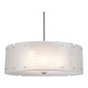 Pendants Drum Shade by Hammerton Studio ( 404 | CHB0044-24-FB-FS-001-E2 Textured Glass ) 
